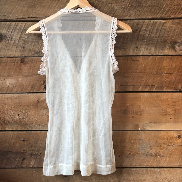 Crocheted Lace Tank Top for Layering - Picture 4 of 9